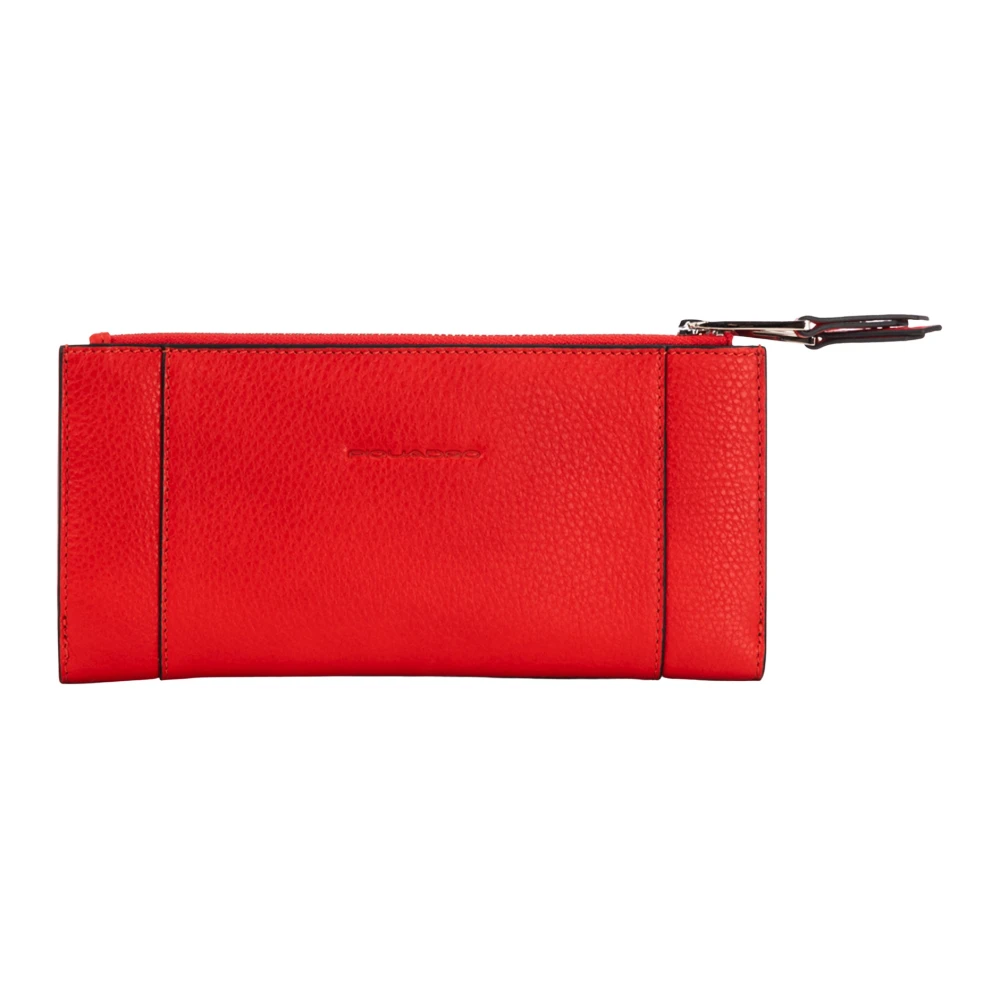 Piquadro Dames clutch portemonnee Red Dames
