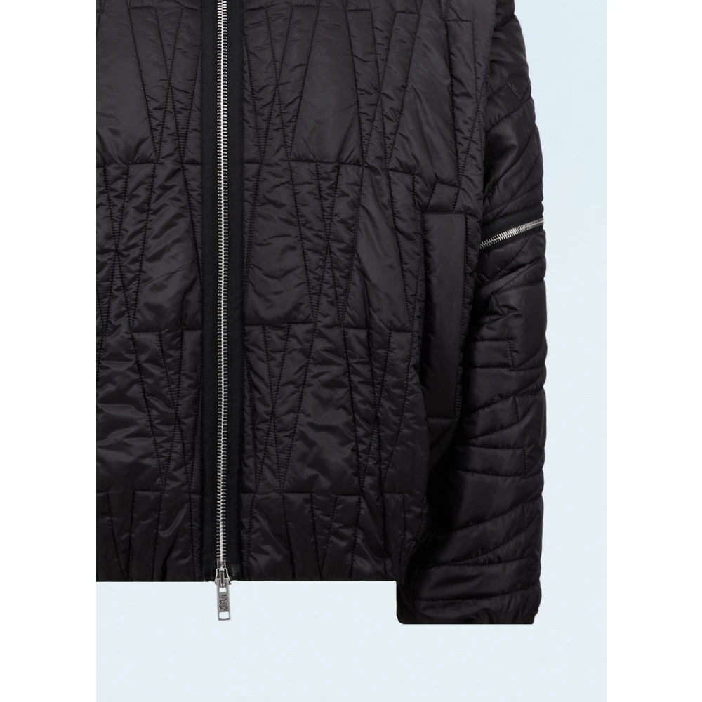 Moncler Gewatteerd Donsjack met Afneembare Mouwen Black Dames