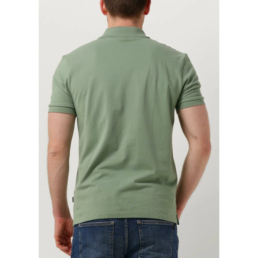 Boss Black Groene Katoenen Polo & T-shirts Pallas Green Heren