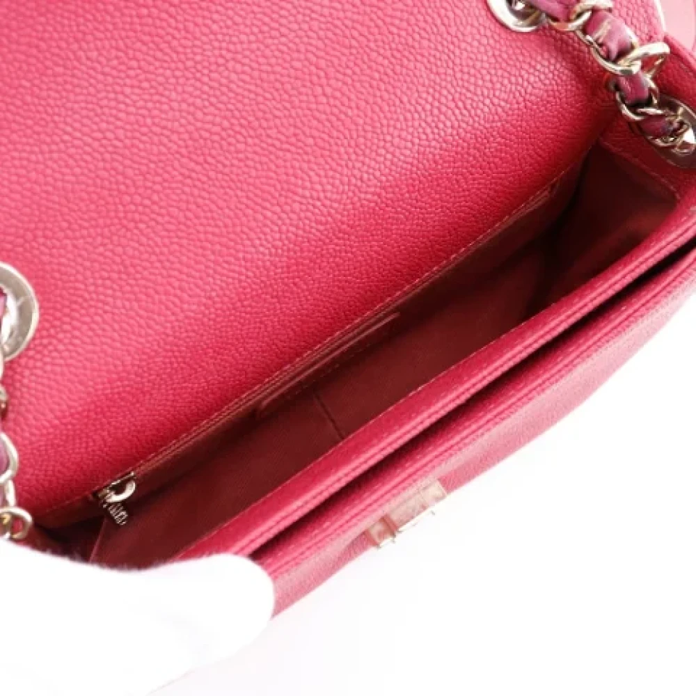 Chanel Vintage Pre-owned Leather handbags Pink Dames