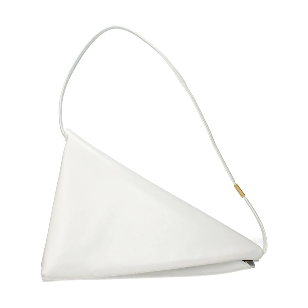 Marni Women's White Leather Shoulder Bag With Chain Strap