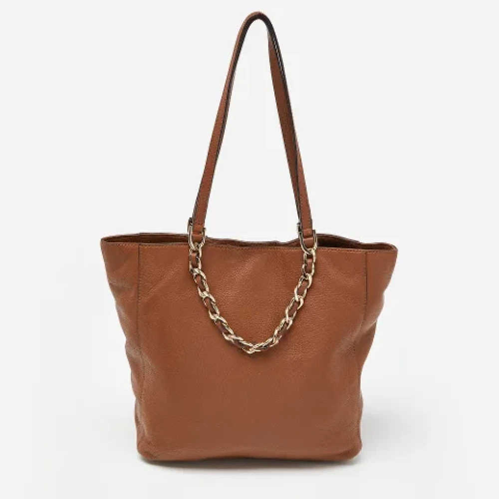 Michael Kors Pre-owned Leather totes Brown Dames