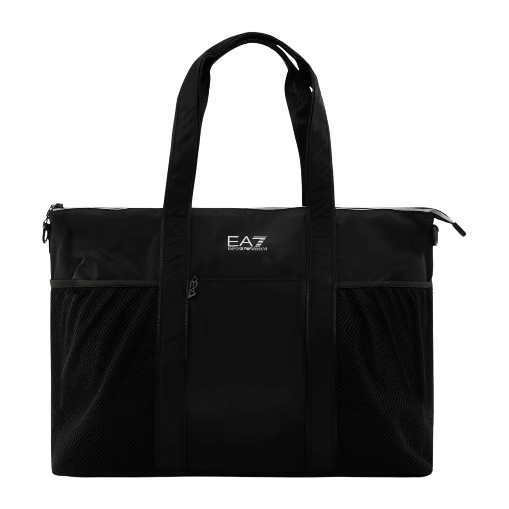 Emporio Armani Vrouw Zwart Tassen Dames, One Size, Polyester, Shopper Bag