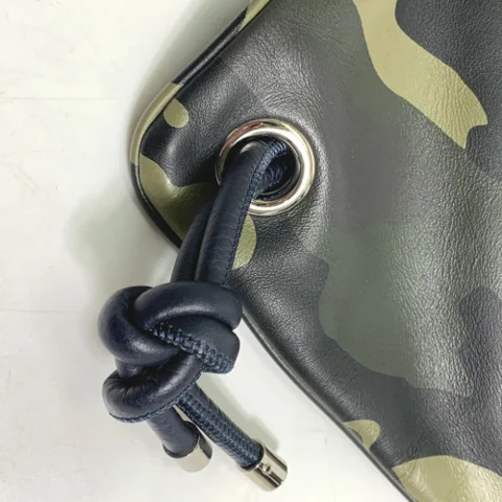 Dior Vintage Pre-owned Leather shoulder-bags Green Dames