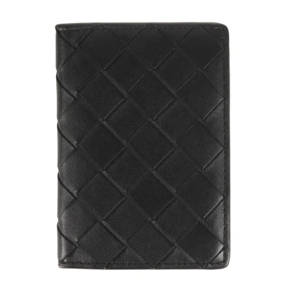 Bottega Veneta Vintage Pre-owned Leather wallets Black Dames