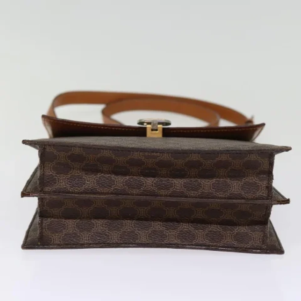 Celine Vintage Pre-owned Leather shoulder-bags Brown Dames