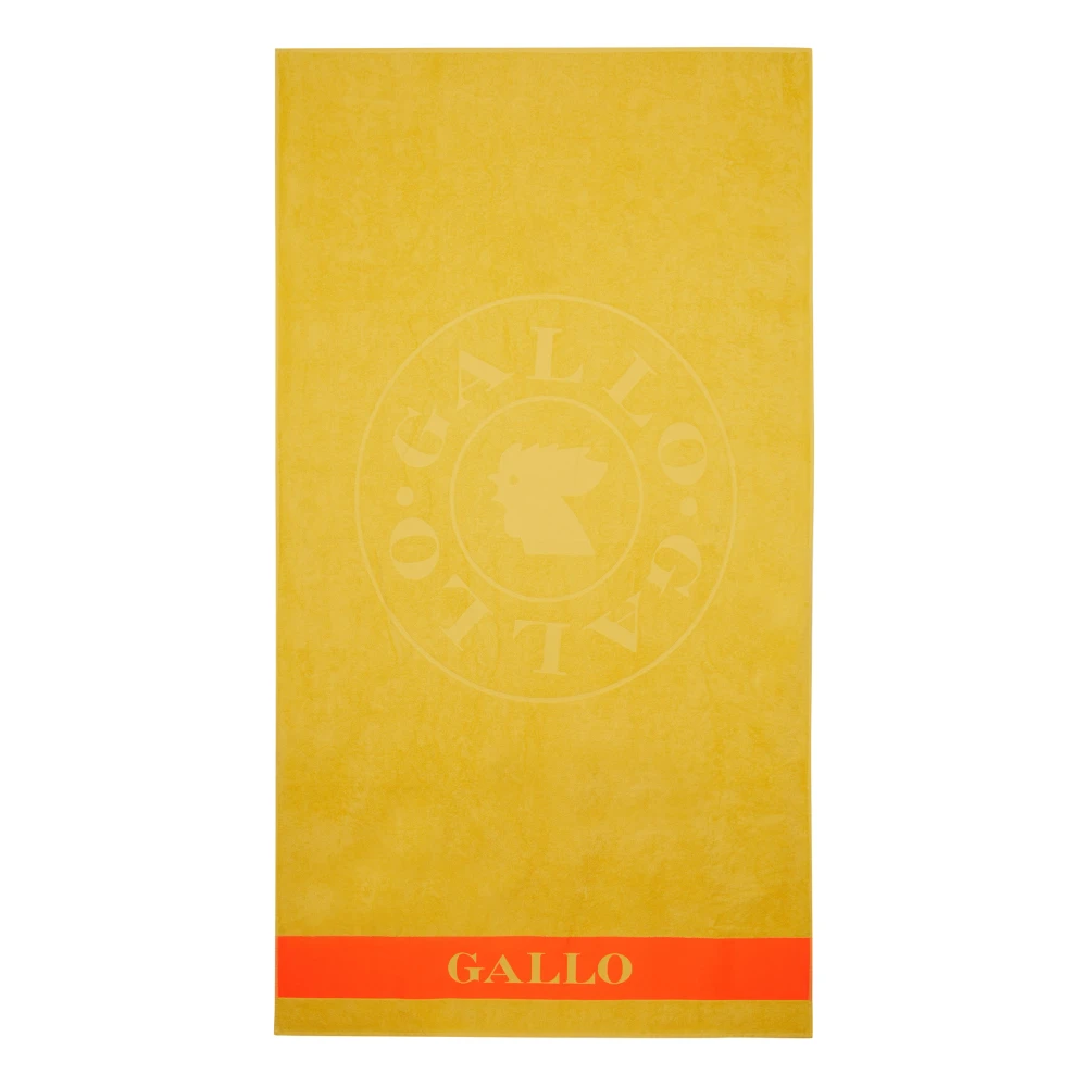 Gallo Handgjord Italiensk Strandhandduk Mjuk Bomull Yellow, Unisex
