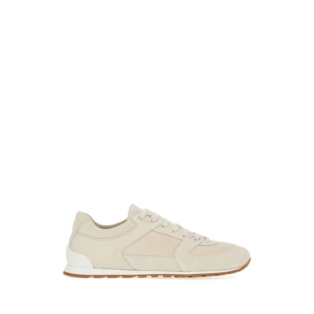 Brunello Cucinelli Panelled Low-Top Sneakers Dames Schoenen Beige