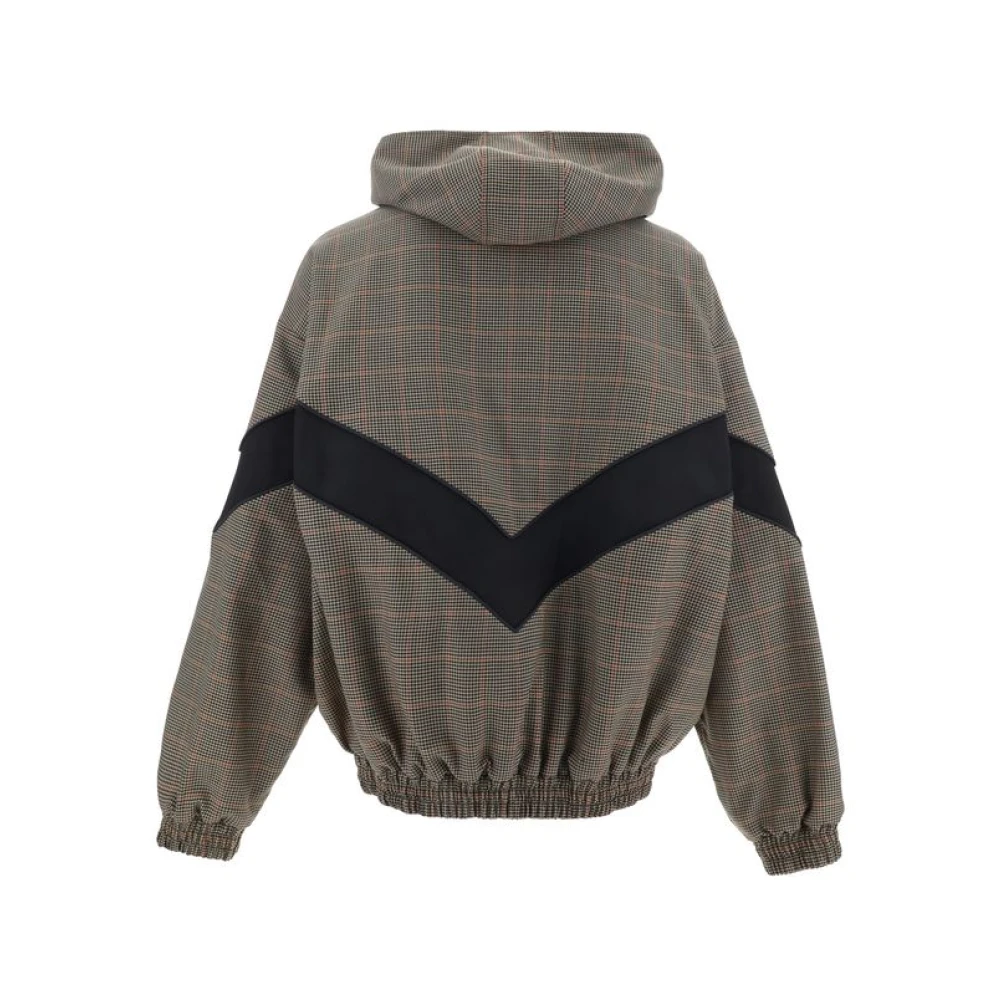 Golden Goose Geruite wollen capuchonjas Multicolor Heren