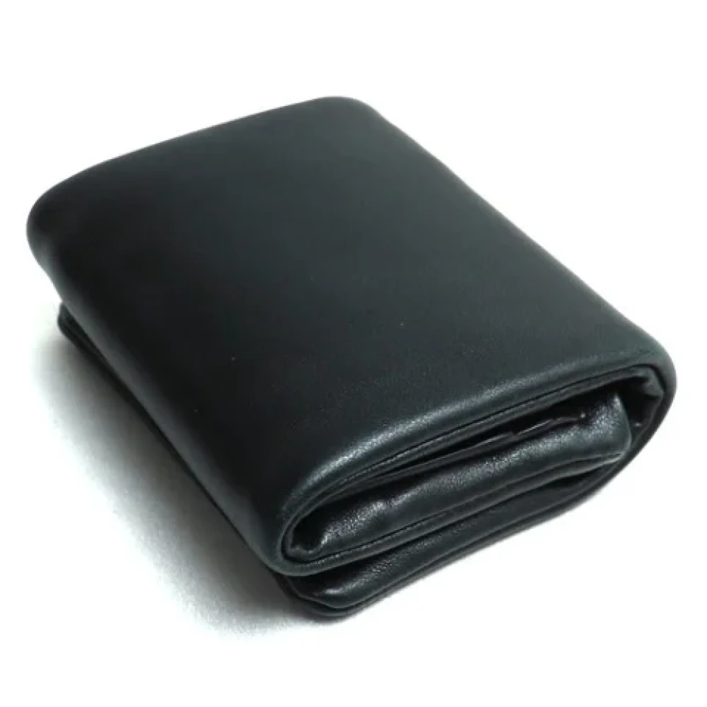 Yves Saint Laurent Vintage Pre-owned Leather wallets Black Dames