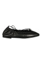 black-leather-lace-up-ballerina-shoes
