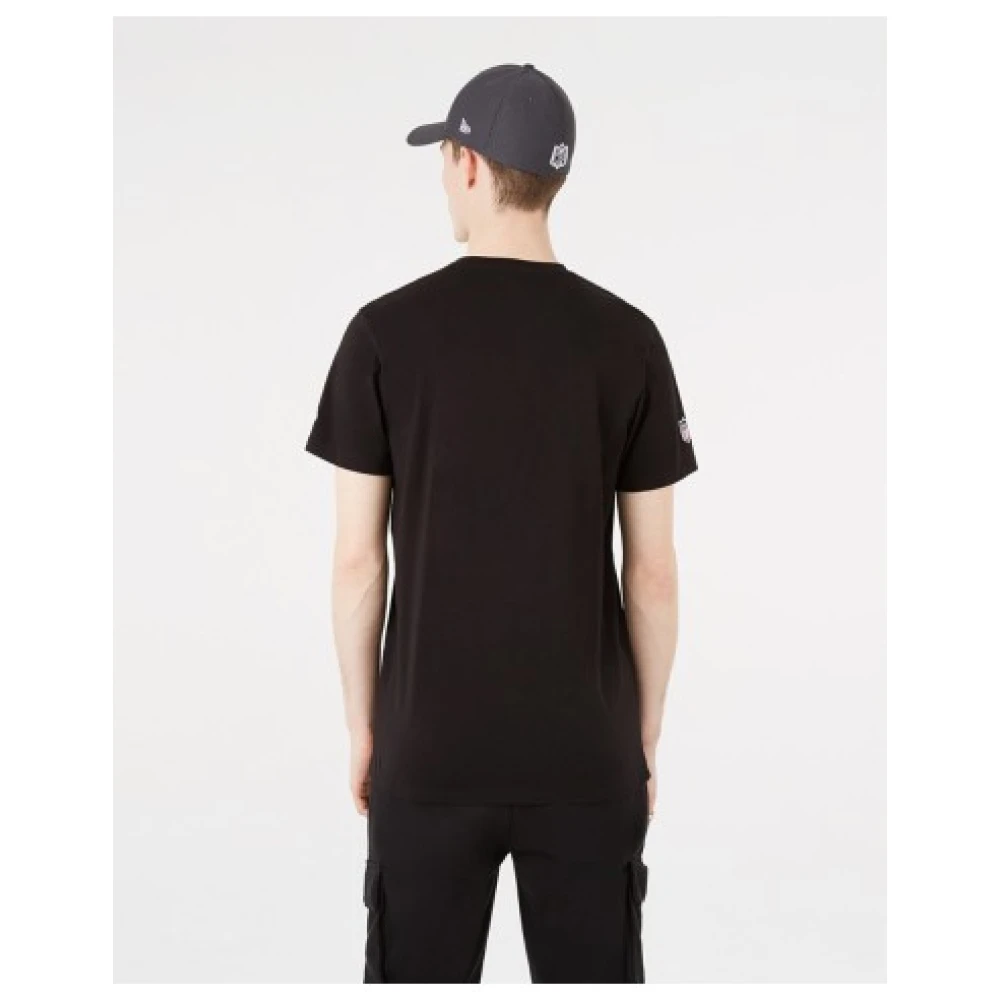 new era Heren Katoenen T-Shirt Black Heren