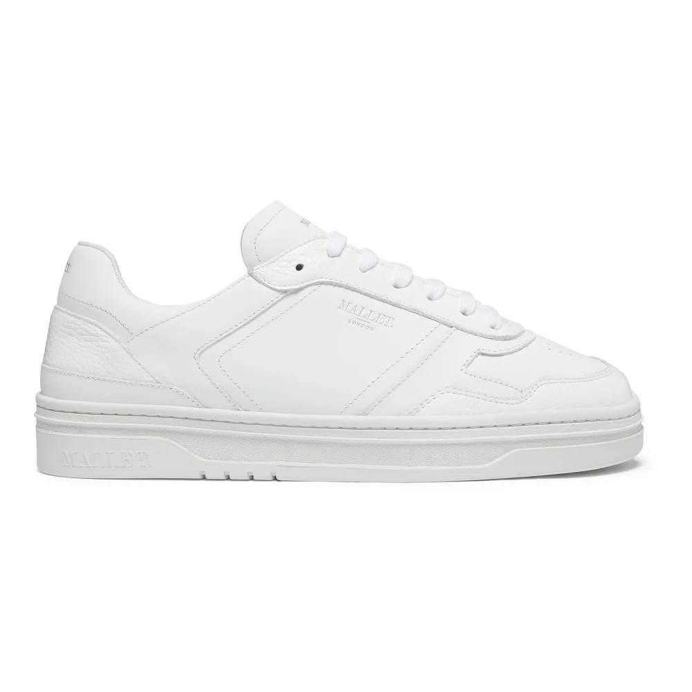 Mallet London Witte leren sneakers Heren Schoenen