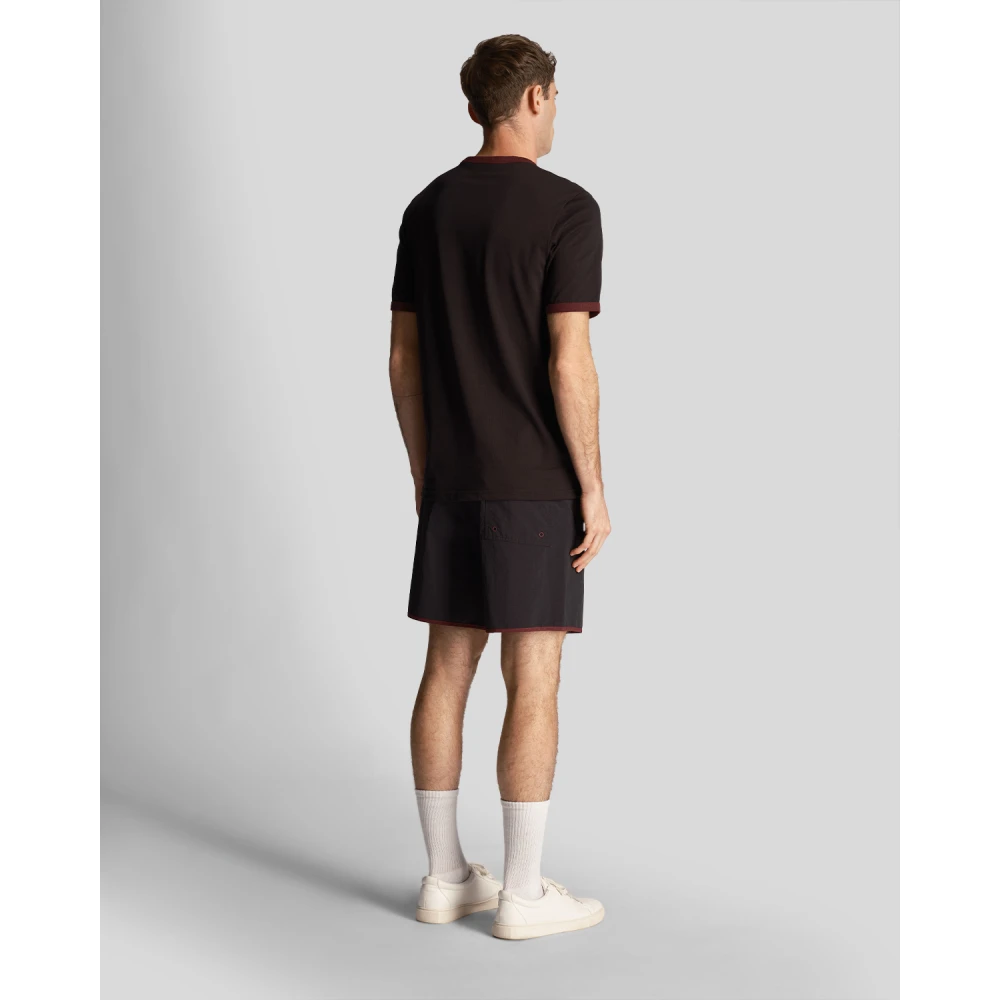 Lyle & Scott Tonal Swim Shorts Black Heren