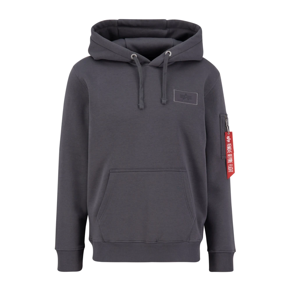 alpha industries Stijlvolle hoodie met functioneel ontwerp Gray Heren