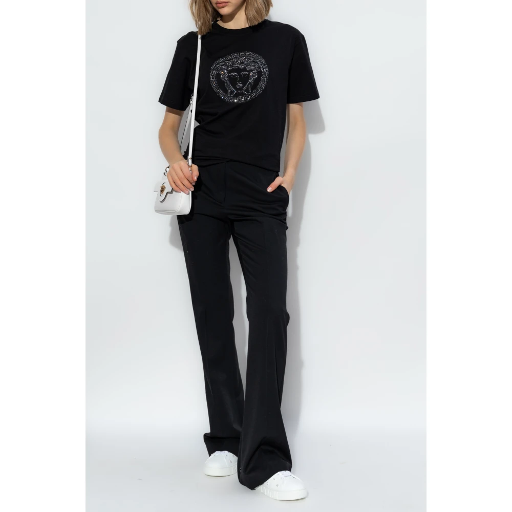 Versace T-shirt met logo Black Dames