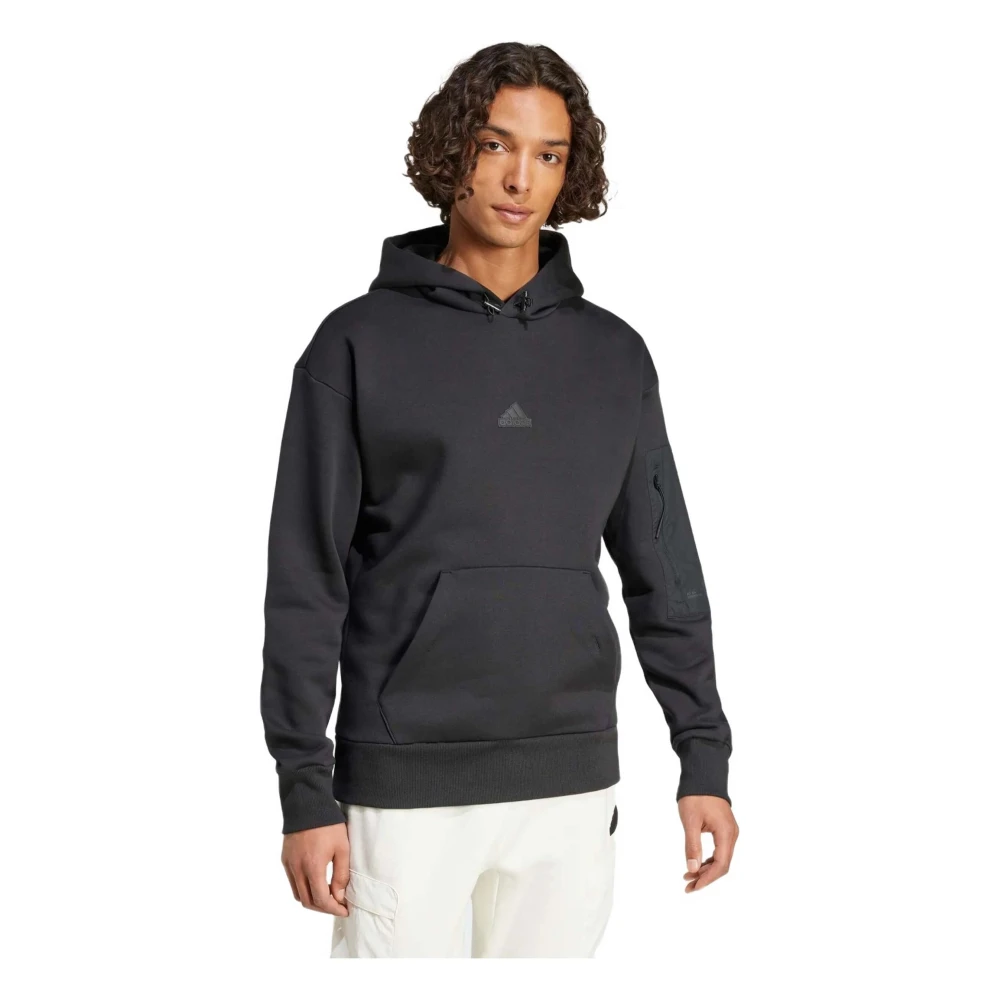Adidas City Escape Fleece Hoodie Black Heren