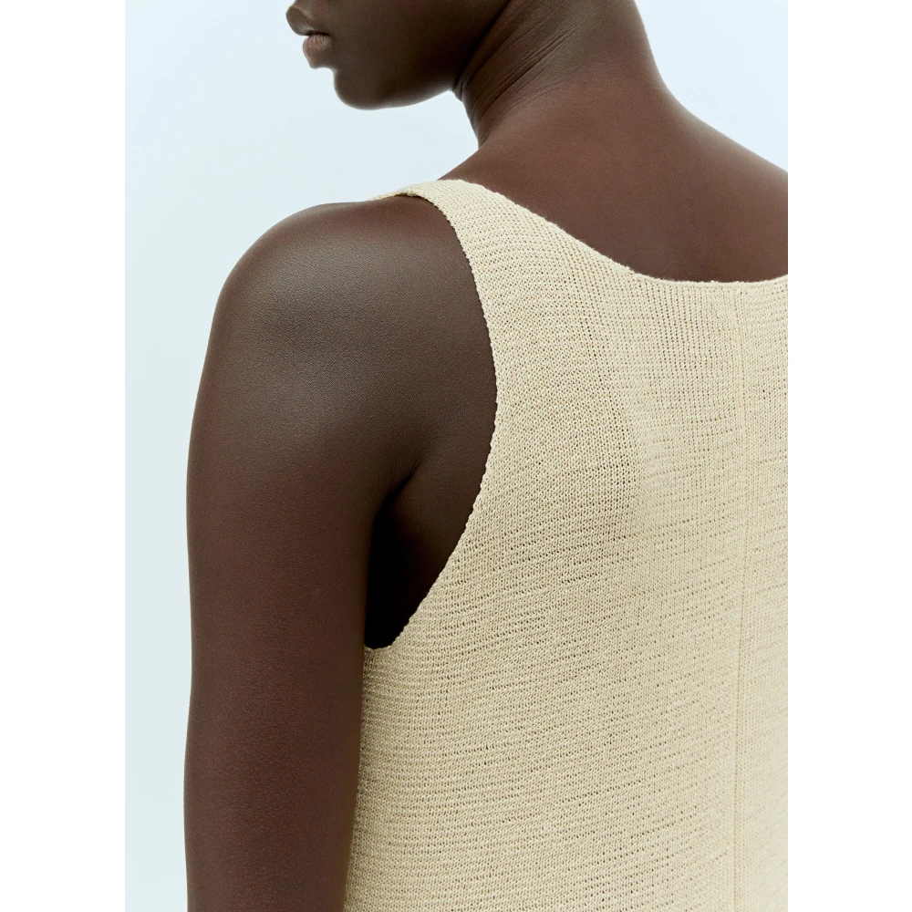 The Row Linnen Midi Jurk Beige Dames