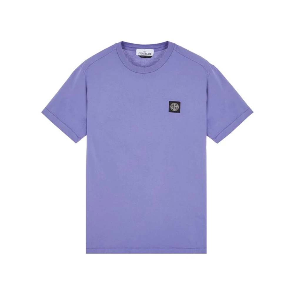 Stone Island T-Shirts Purple Heren