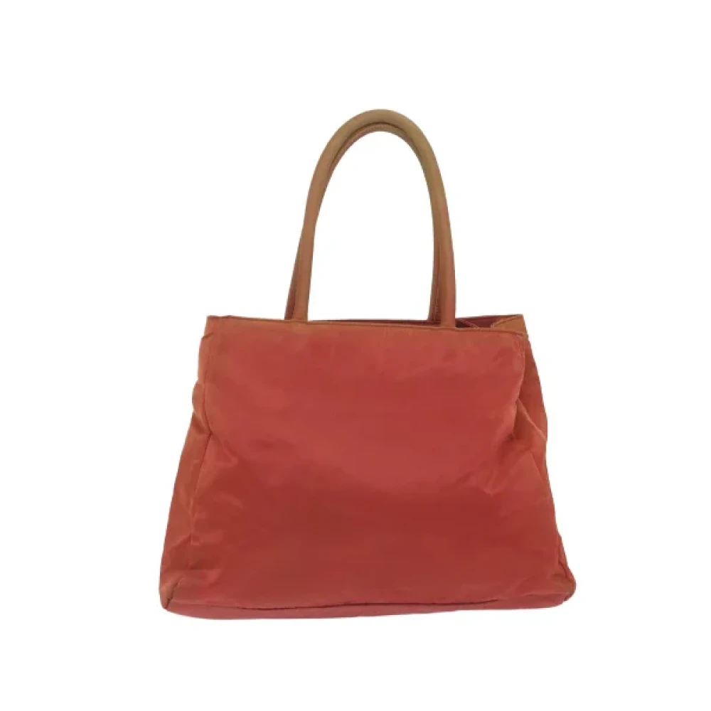 Prada Vintage Pre-owned Nylon handbags Red Dames
