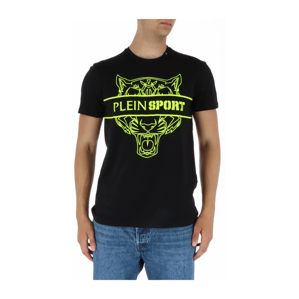 Plein Sport Zwart Print Korte Mouw T-shirt Black Heren