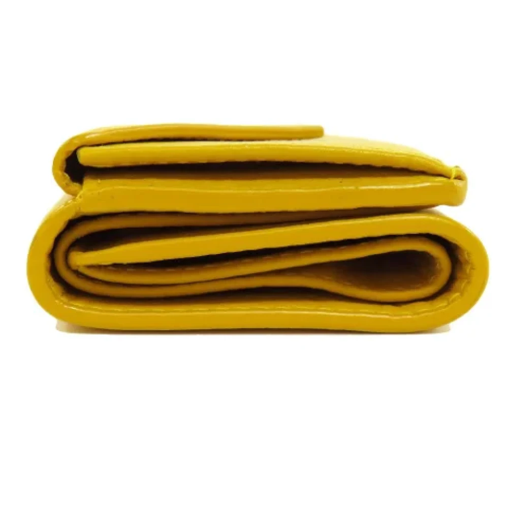 Balenciaga Vintage Pre-owned Leather wallets Yellow Dames