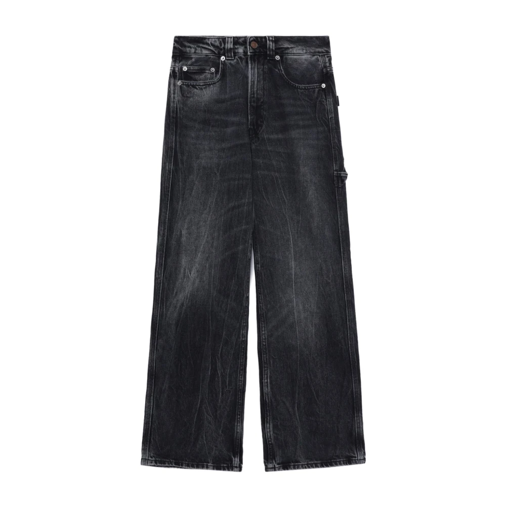 Haikure Wide-leg jeans Black Dames