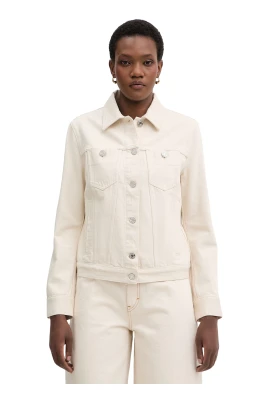 Slim-fit denimjacka i bomull
