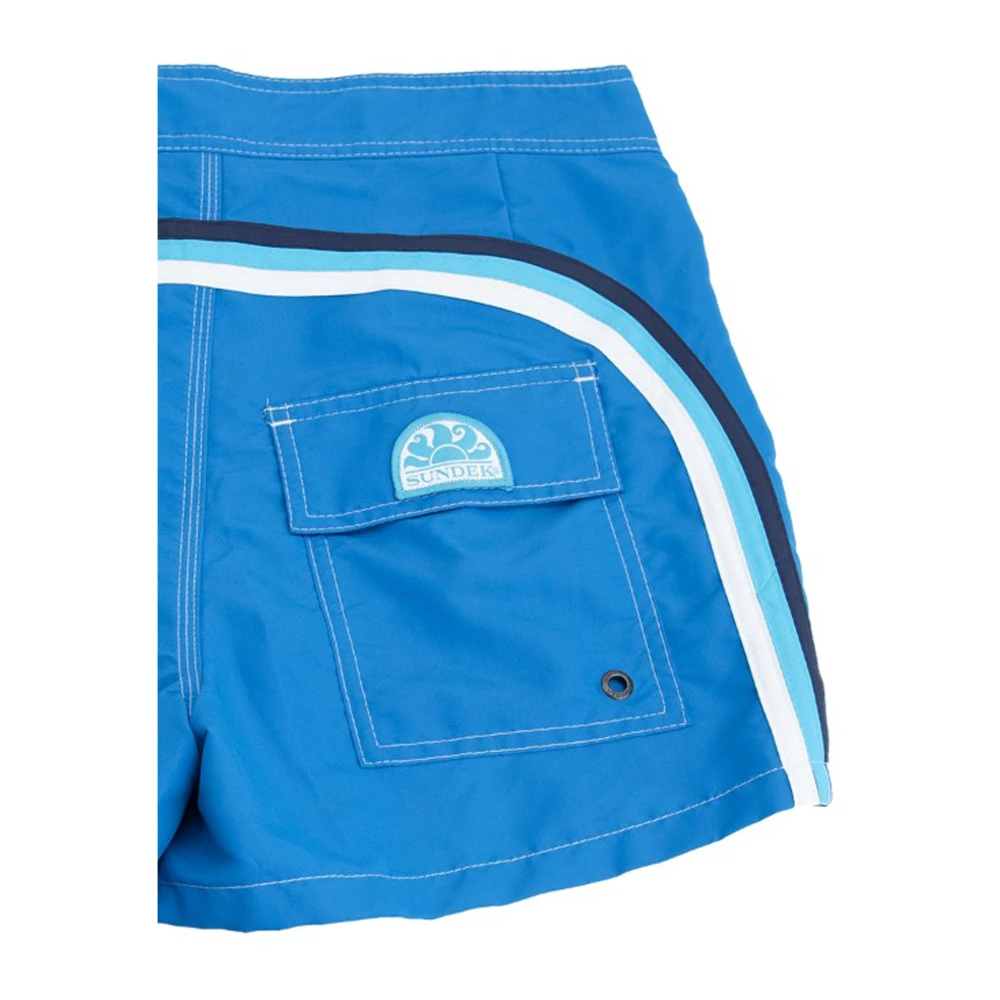 Sundek Heren zwemshorts met klittenbandsluiting Blue Heren