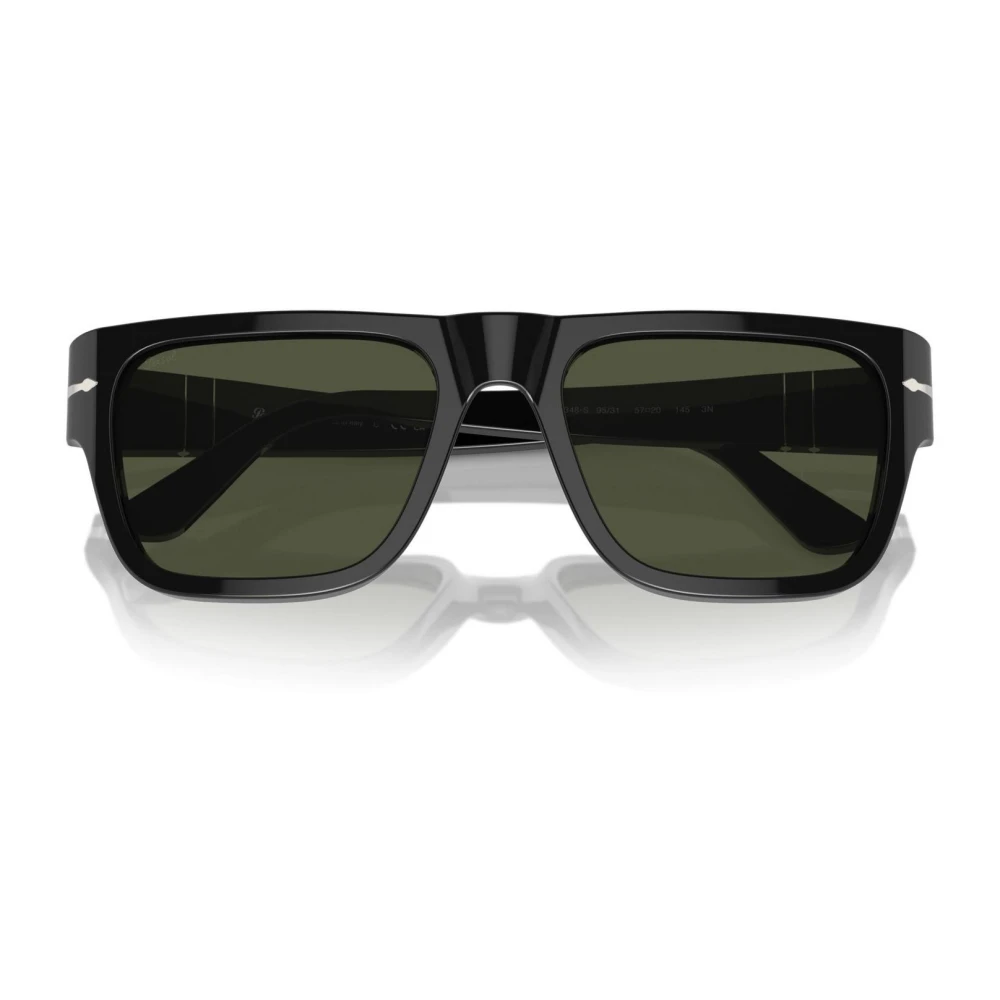 Persol Stylish Unisex Sunglasses With Acetate Frame - Male - Sunglasses - Black - 55 Mm - Accessories