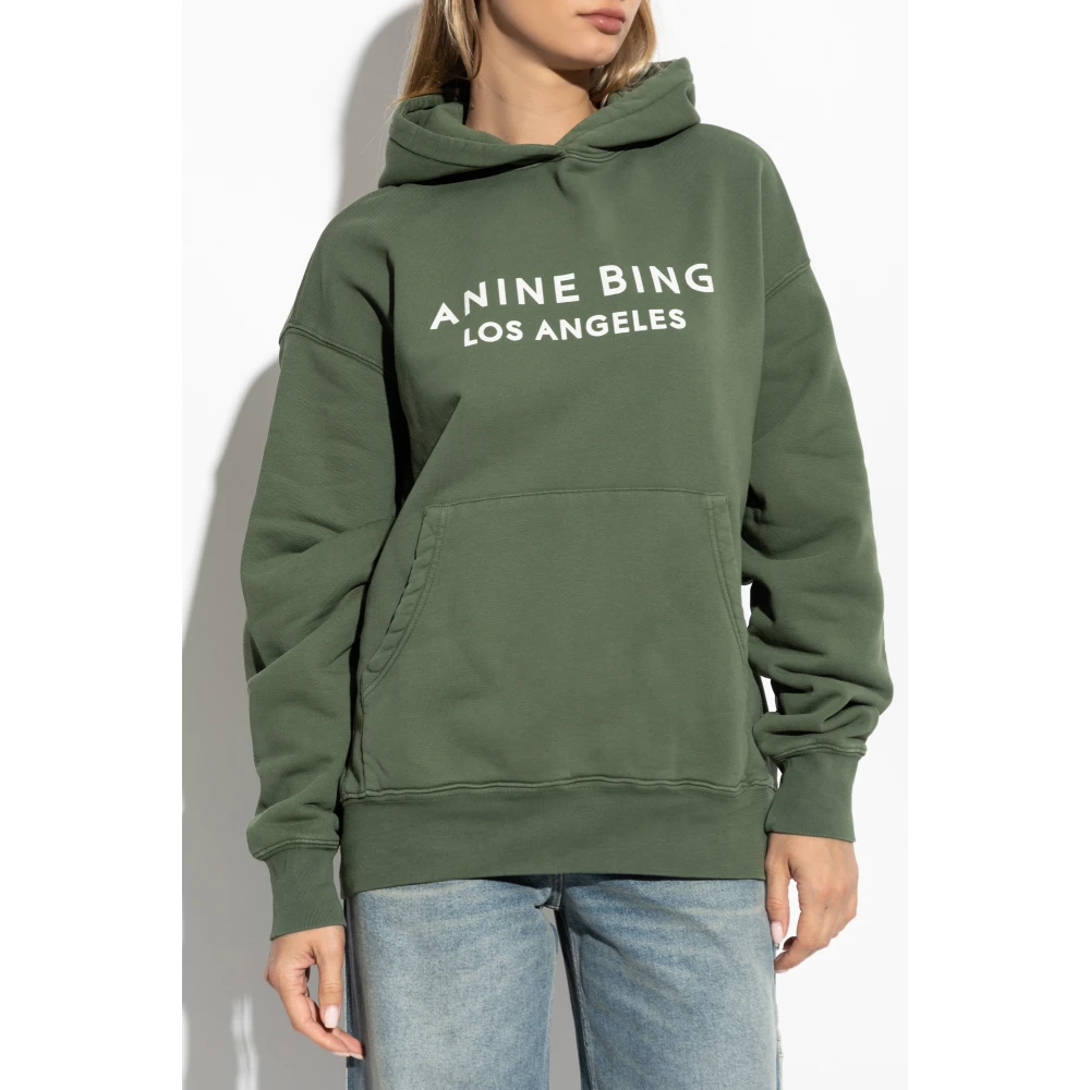 Anine Bing Alto hoodie Green Dames