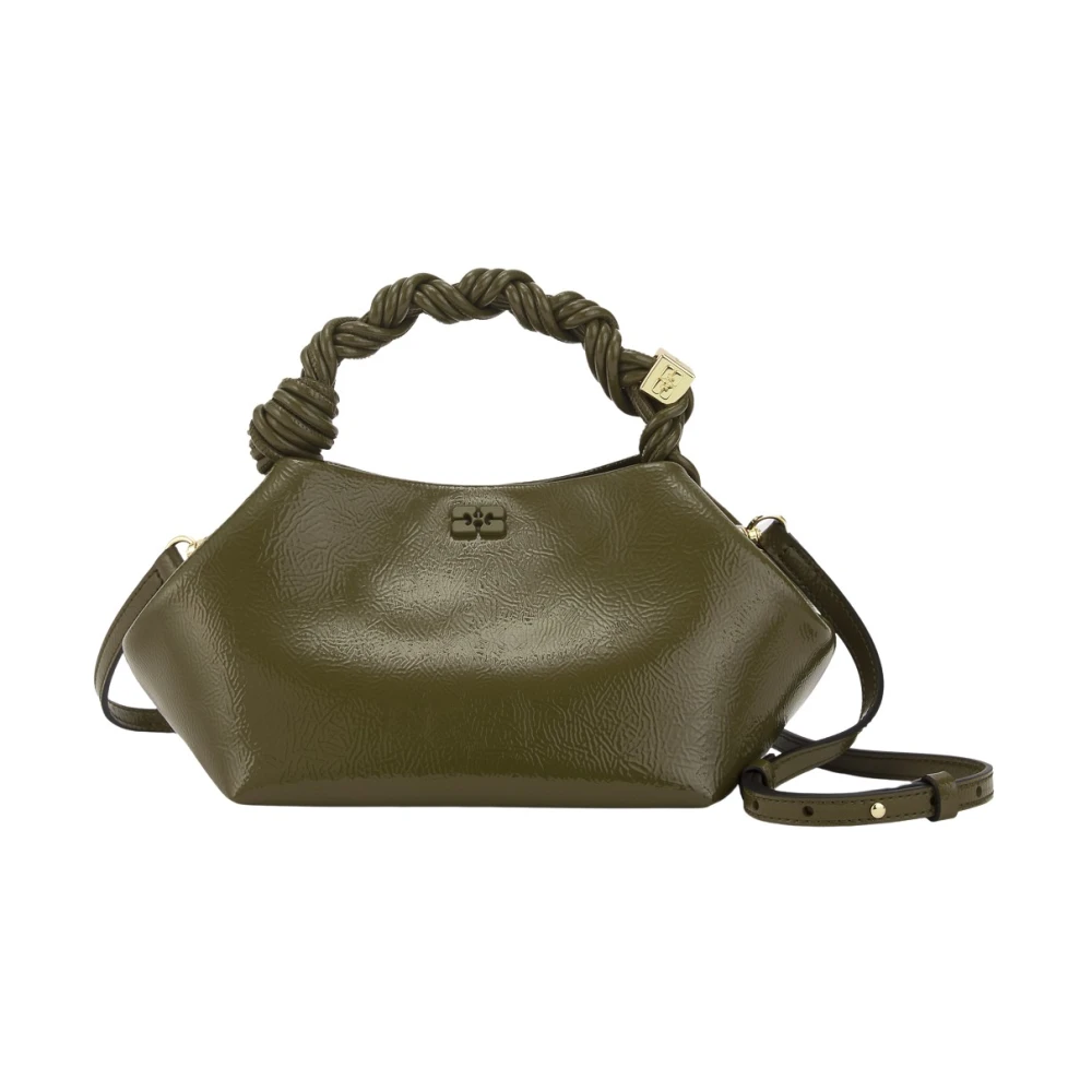Ganni Groene Logo Mini Tas Green Dames