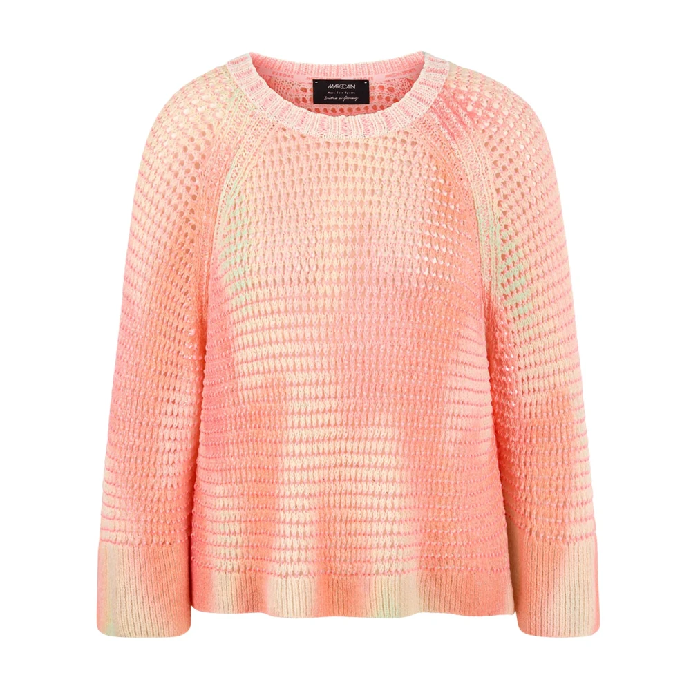 Marc Cain Women's Pink Round-Neck Knitwear - Round-Neck Knitwear - 2XL - Knitwear