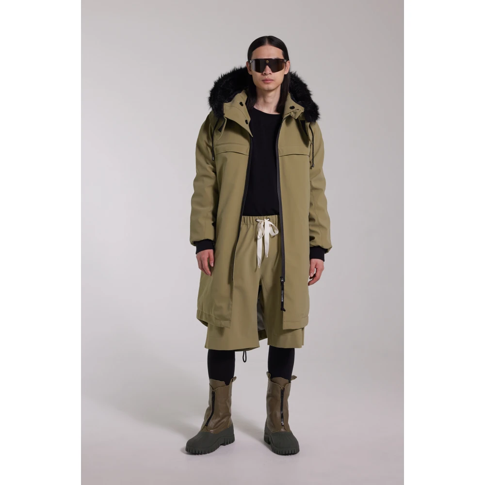 Stutterheim Waterdichte Matte Fishtail Parka Green Heren
