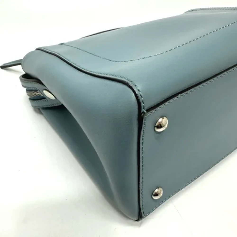 Fendi Vintage Pre-owned Leather fendi-bags Blue Dames