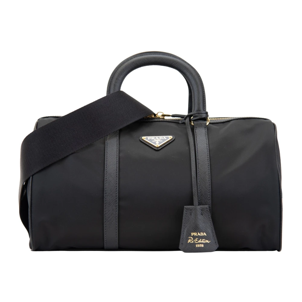 Prada Women's Black Handbags, One Size, Stylish Travel Bag