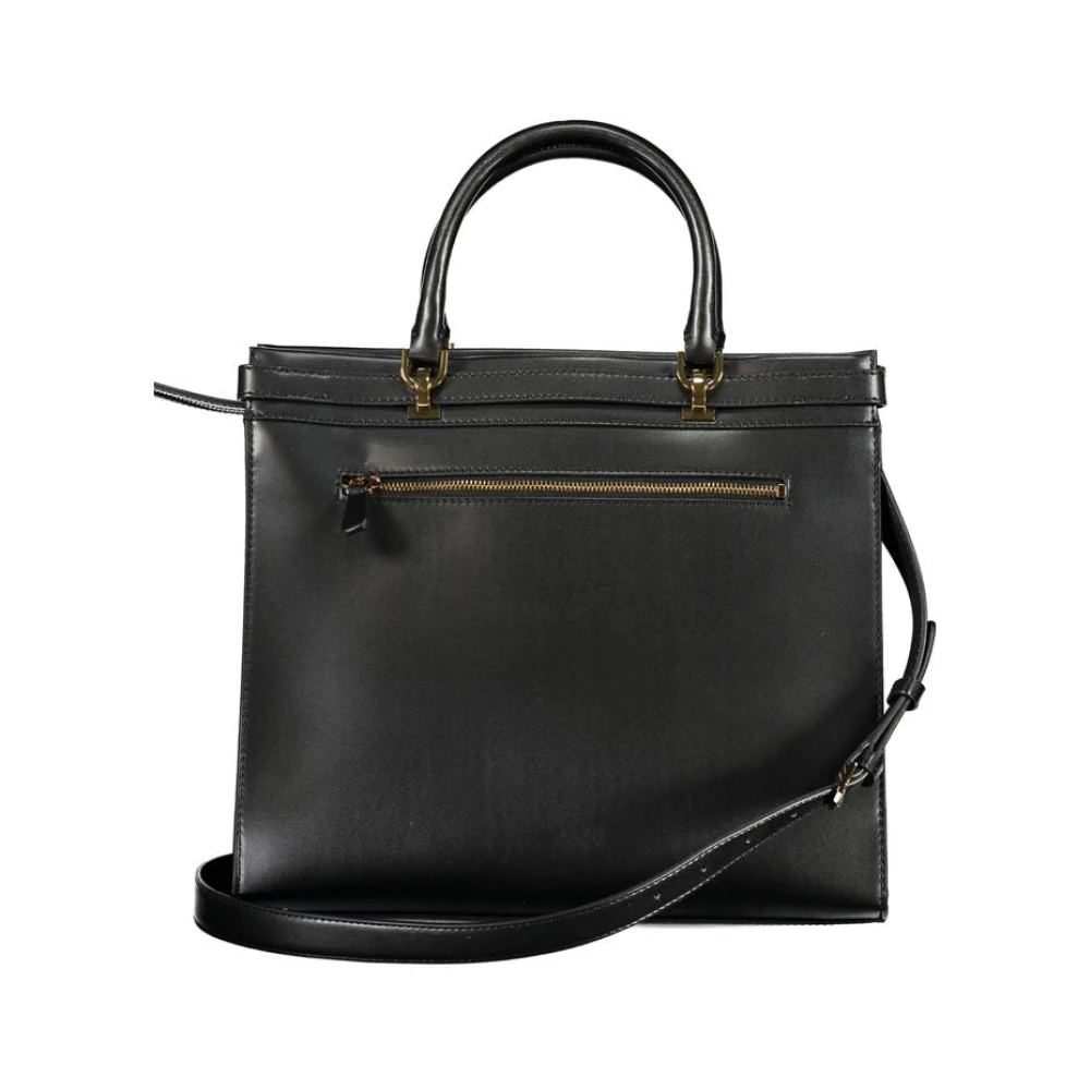 Guess Zwarte polyethyleen handtas met logo Black Dames