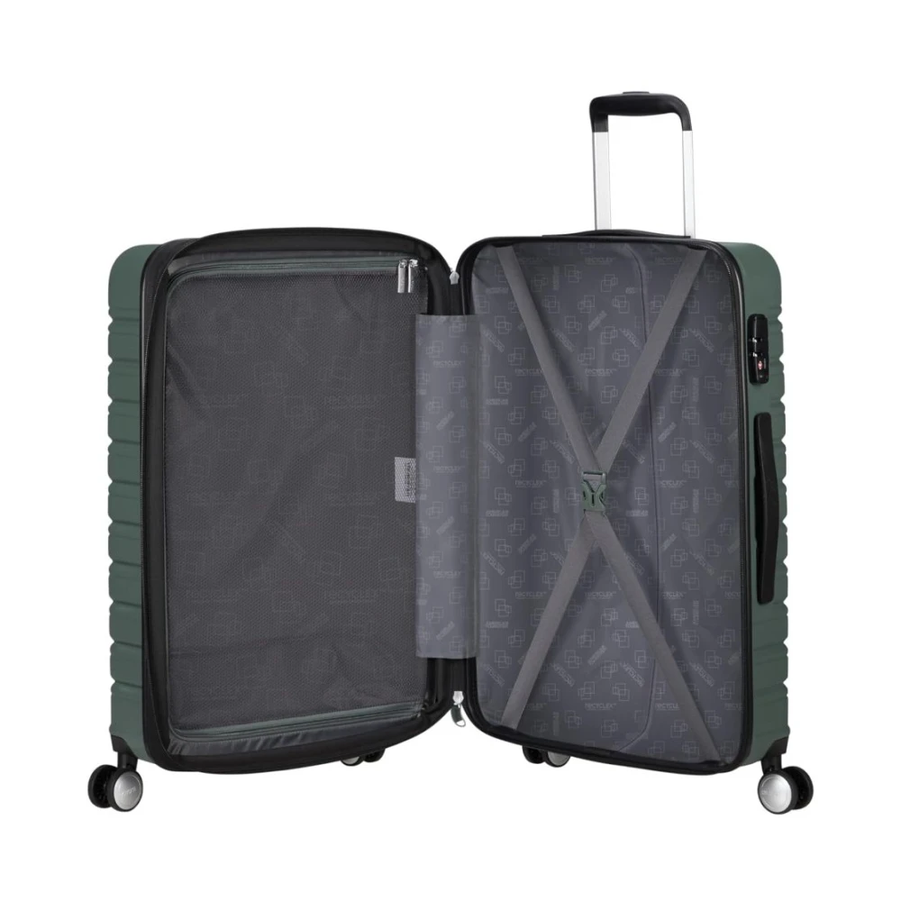 American Tourister Flashline Koffers en Trolley Green Unisex