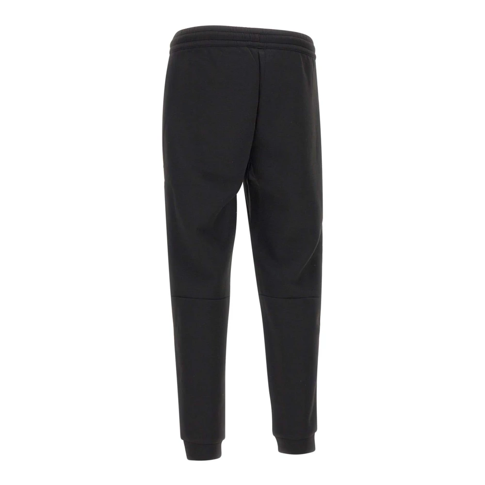 Emporio Armani EA7 Zwarte Viscose Blend Jogger Broek Black Heren