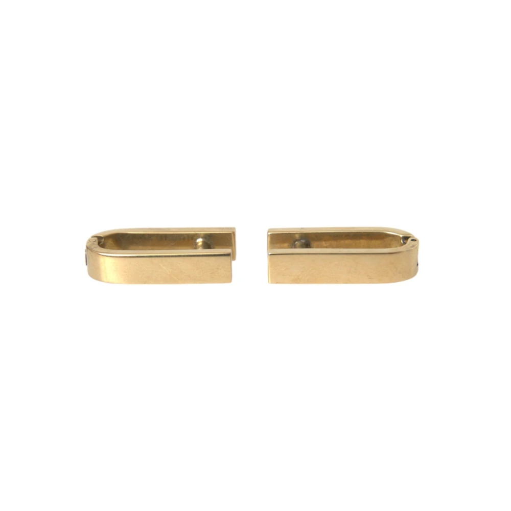 Dolce & Gabbana Goudkleurige Logo Manchetknopen Yellow Heren