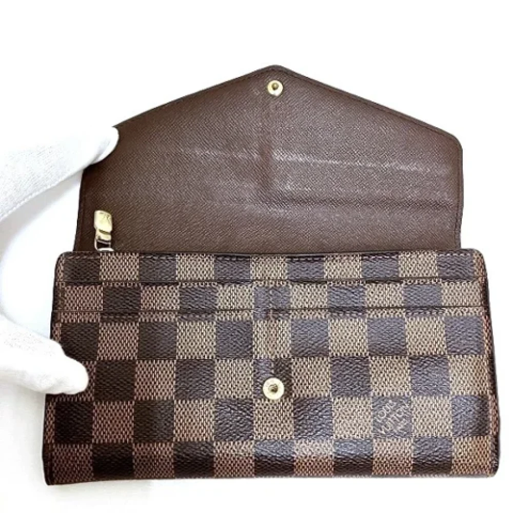 Louis Vuitton Vintage Pre-owned Canvas wallets Brown Unisex