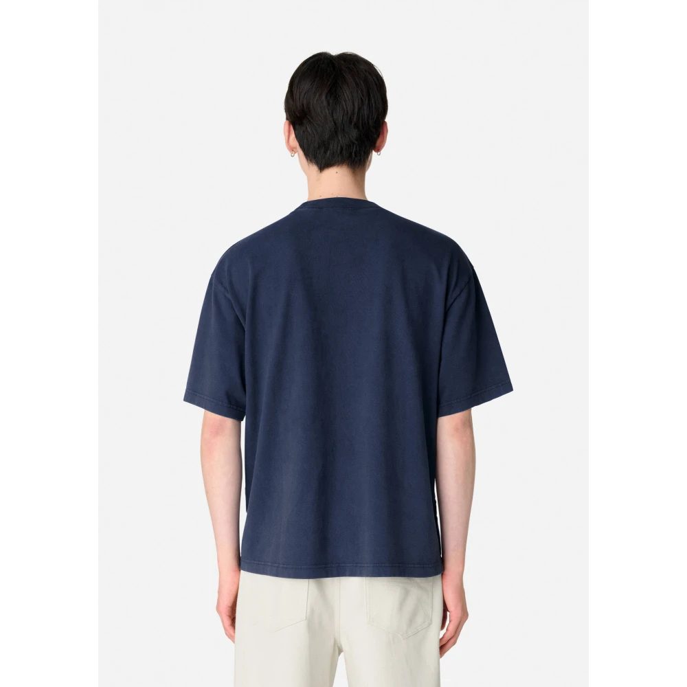 Axel Arigato Eer Gewassen T-shirt Blue Heren