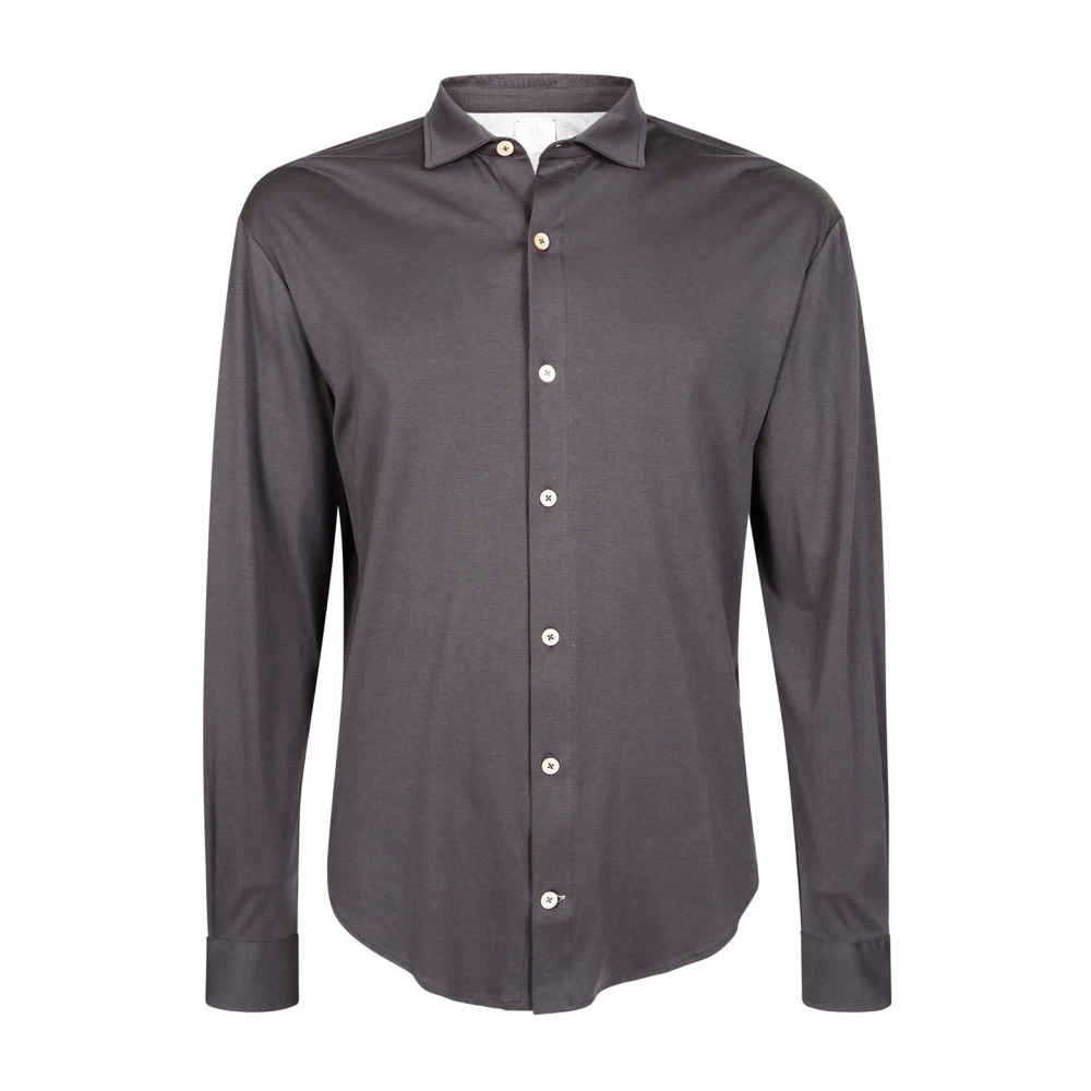 Eleventy Men's Black Modal Cotton Shirt Classic Dandy Style - Casual Shirts - Xl - Shirts