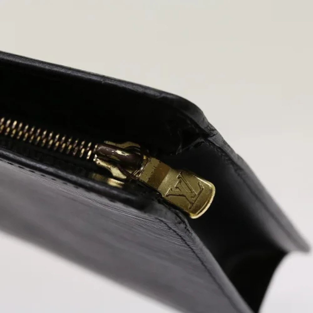 Louis Vuitton Vintage Pre-owned Leather clutches Black Dames