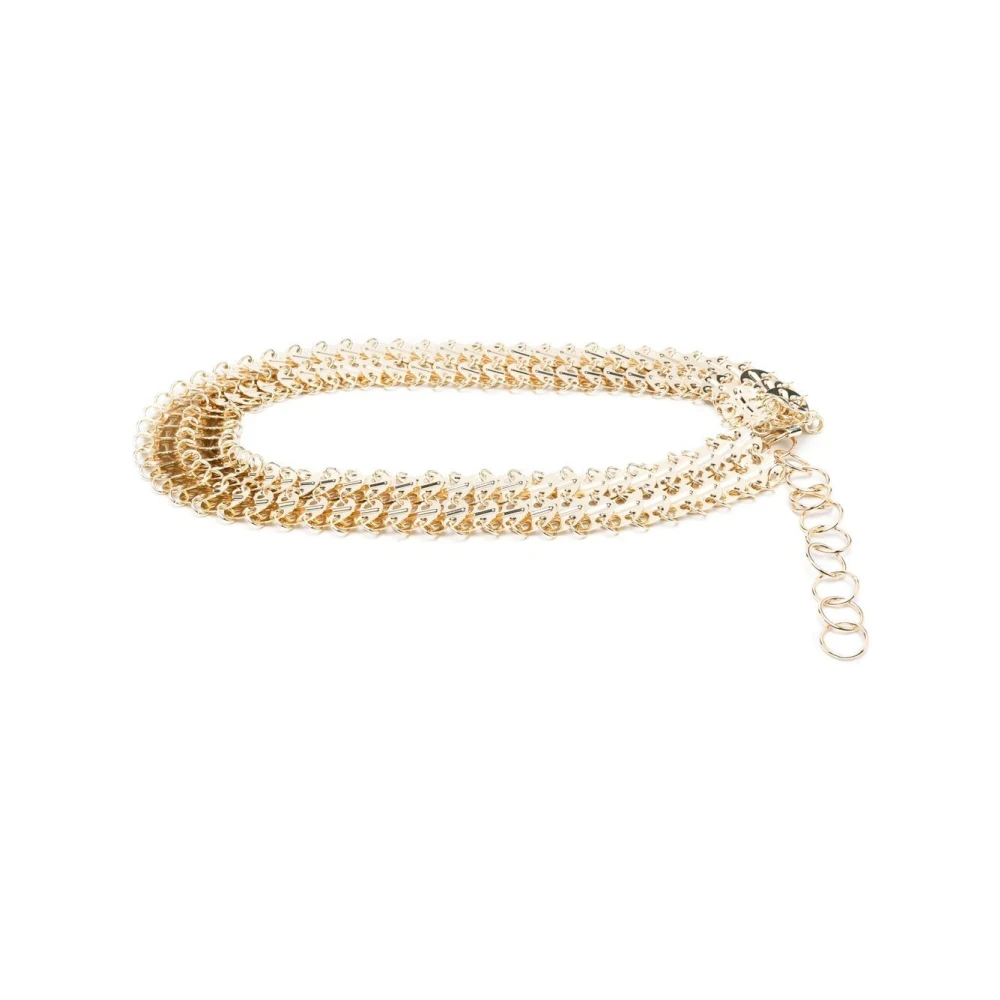 Rabanne Women's Yellow 1969 Chain Belt - Belts - One Size - Accessories