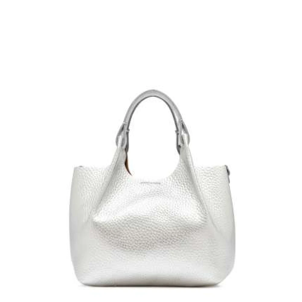 Gianni Chiarini Middelgrote tas van graanleer Gray Dames