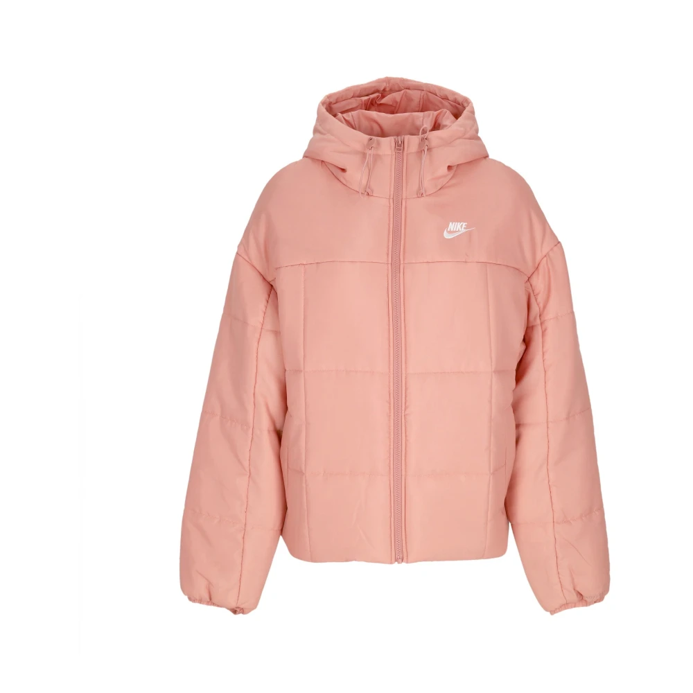 Nike puffer shops jacket pink