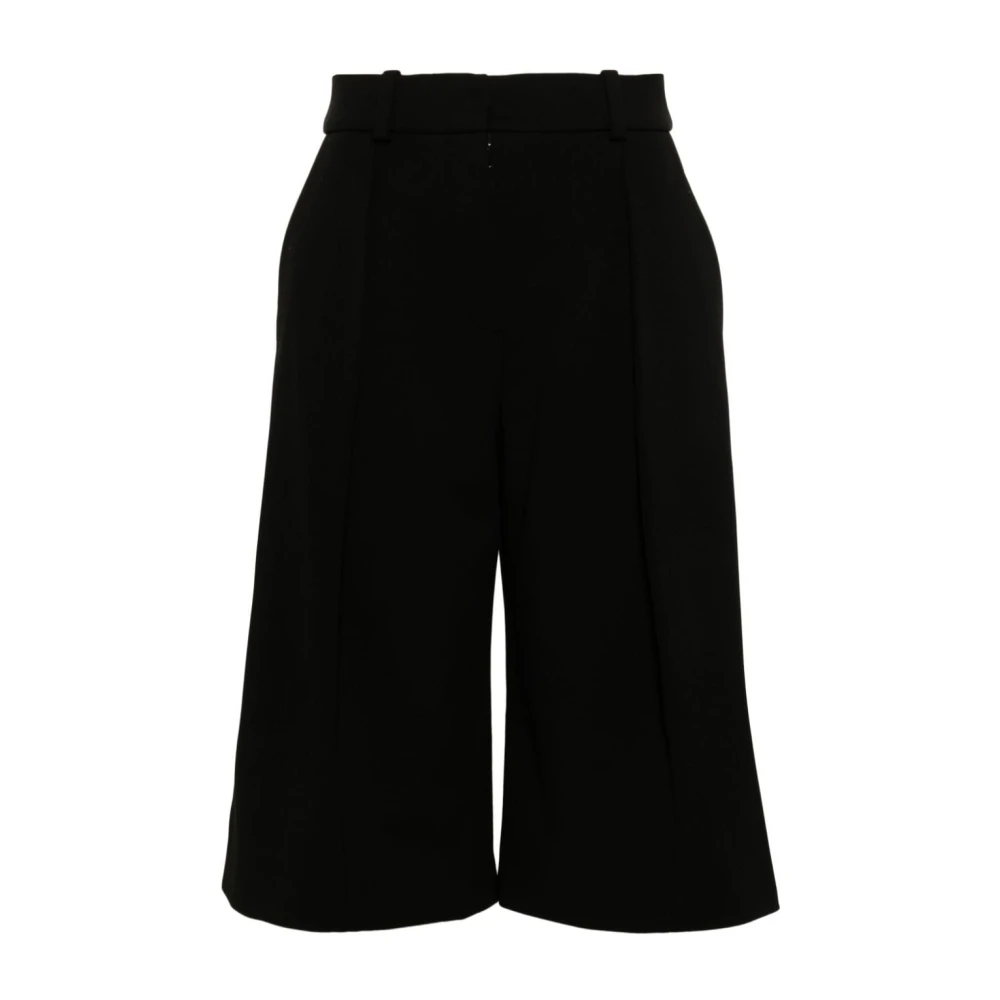 Jacquemus Zwarte Tailored Crepe Shorts Black Dames