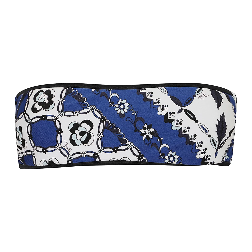 EMILIO PUCCI Navy Lycra Bikini Beha Blue Dames