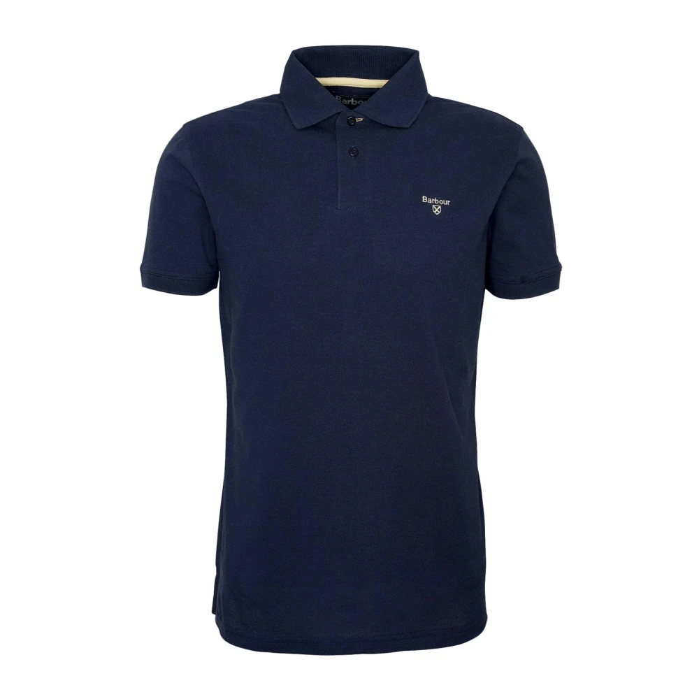 Barbour Men's Blue Polo Shirts, M, Lightweight Sports Polo Shirt